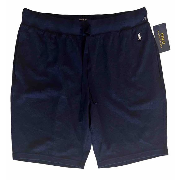 Polo Ralph Lauren Other - Polo Ralph Lauren Men Sz Large Navy Blue Waffle Knit Thermal Sleep Lounge Shorts